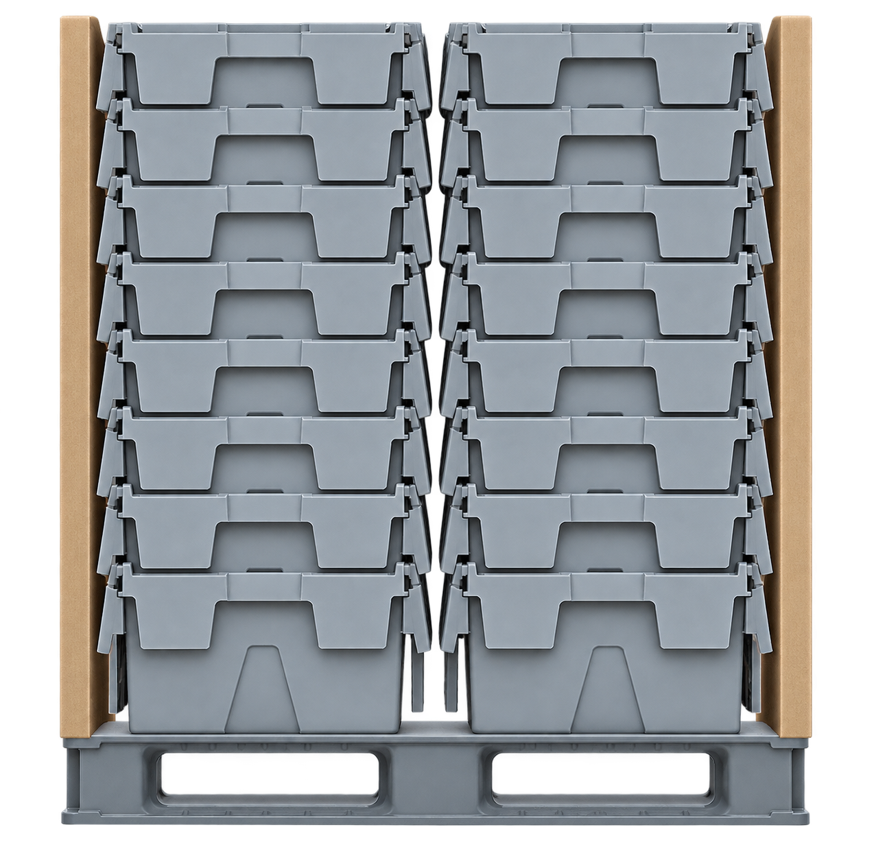 Full nest stack with side supports