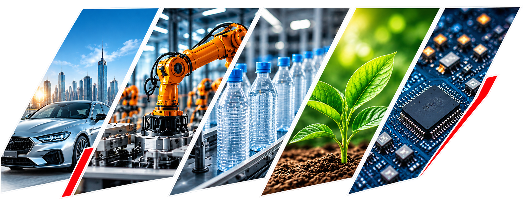 Industries Powered by VEVRA Packaging - Automotive, Manufacturing, FMCG, Electronics, Agriculture